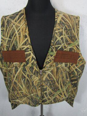 VTG Ideal Skyline Wetland Camo Fall Flight Hunting Vest XL Made in USA Utility